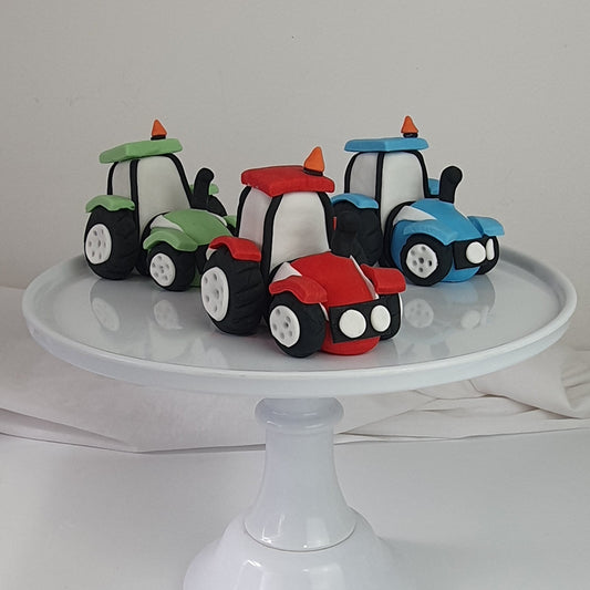 Edible Tractor cake topper
